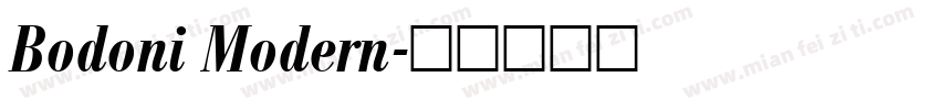 Bodoni Modern字体转换